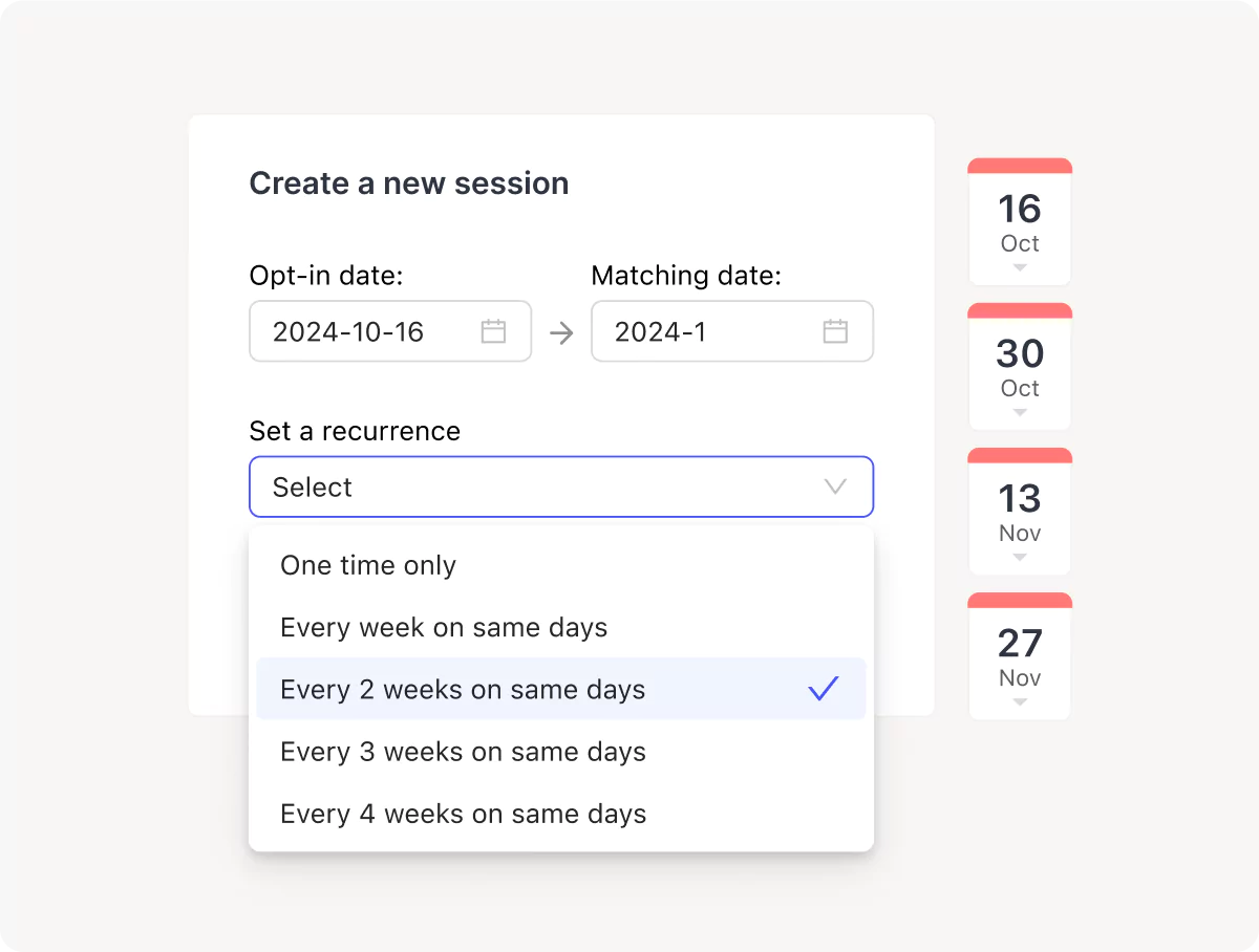 Gagnez du temps et automatisez toutes vos sessions en une seule fois