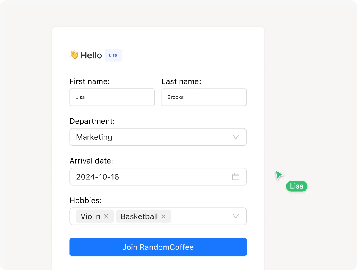 Generate effortless registration forms