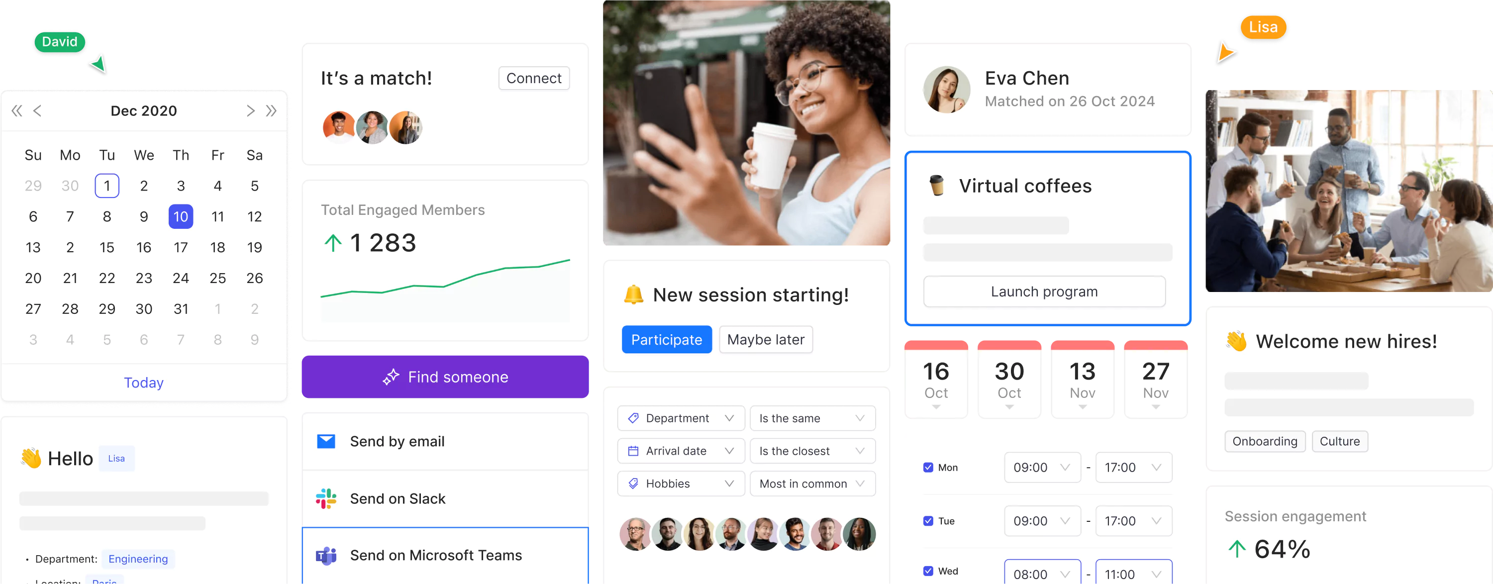 RandomCoffee product dashboard